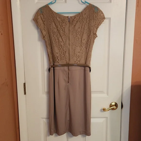 NWT MNG by Mango tan lace dress - Picture 5 of 5